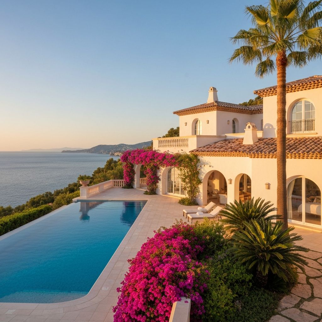 Villa de luxe avec piscine dans le sud de la France